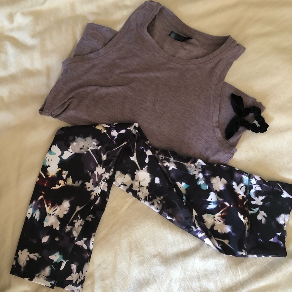 Nike Black Floral Leggings